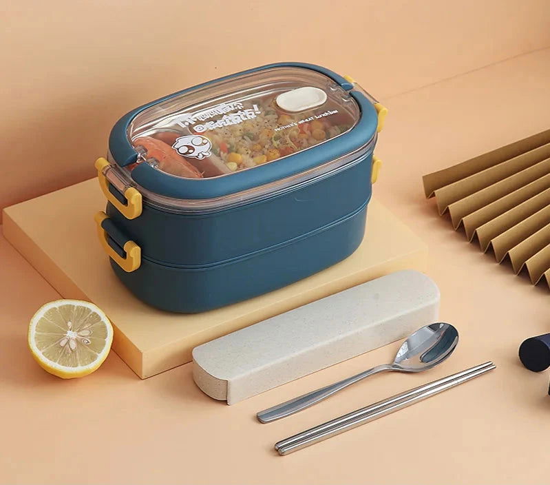 EMESA HOME Multi-Layer Bento Box: Stylish and functional, ideal for organizing and carrying lunch with a compact, efficient design. - Emesa Home