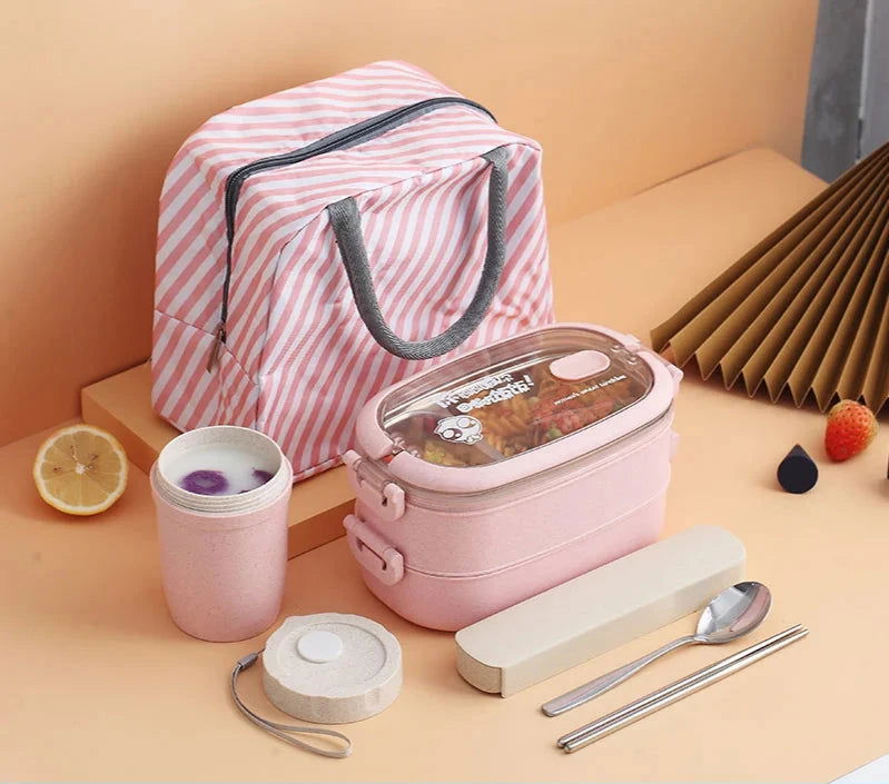 EMESA HOME Multi-Layer Bento Box: Stylish and functional, ideal for organizing and carrying lunch with a compact, efficient design. - Emesa Home