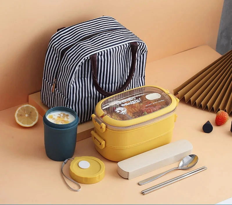 EMESA HOME Multi-Layer Bento Box: Stylish and functional, ideal for organizing and carrying lunch with a compact, efficient design. - Emesa Home