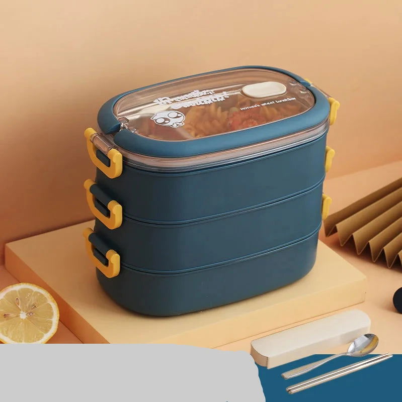 EMESA HOME Multi-Layer Bento Box: Stylish and functional, ideal for organizing and carrying lunch with a compact, efficient design. - Emesa Home