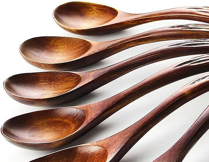 EMESA HOME Natural Wood Kitchen Spoons - Emesa Home