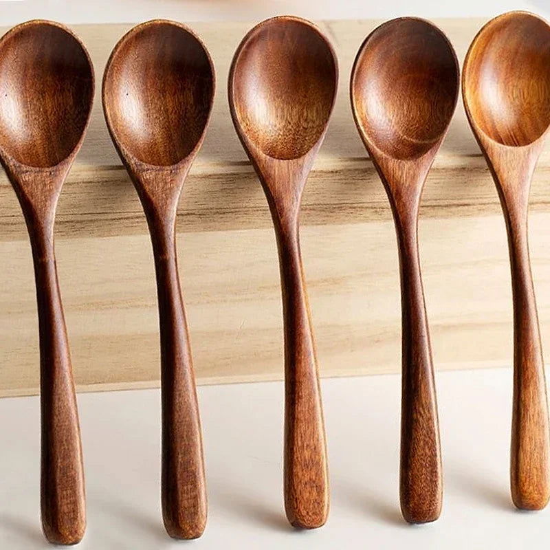 EMESA HOME Natural Wood Kitchen Spoons - Emesa Home