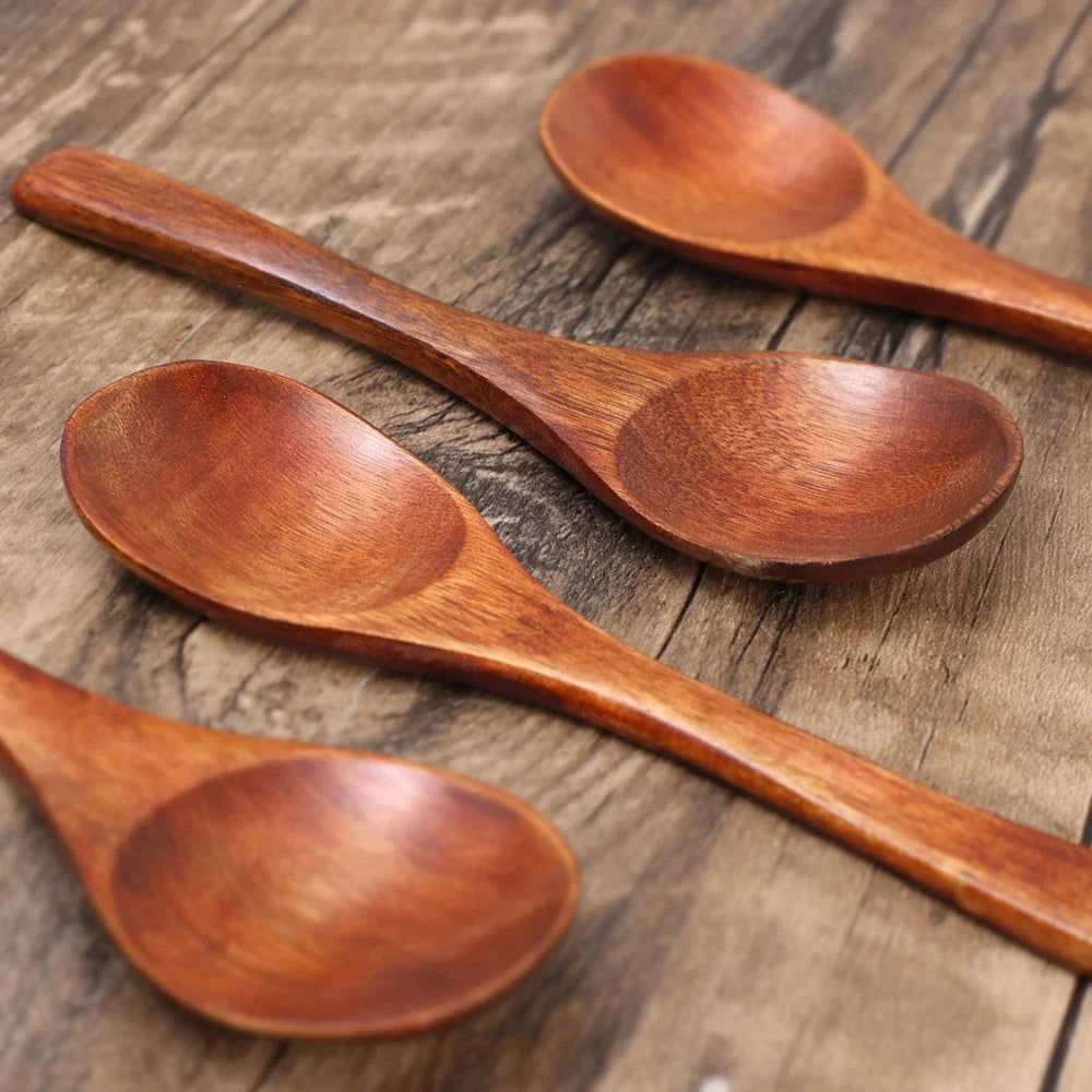 EMESA HOME Natural Wood Kitchen Spoons - Emesa Home