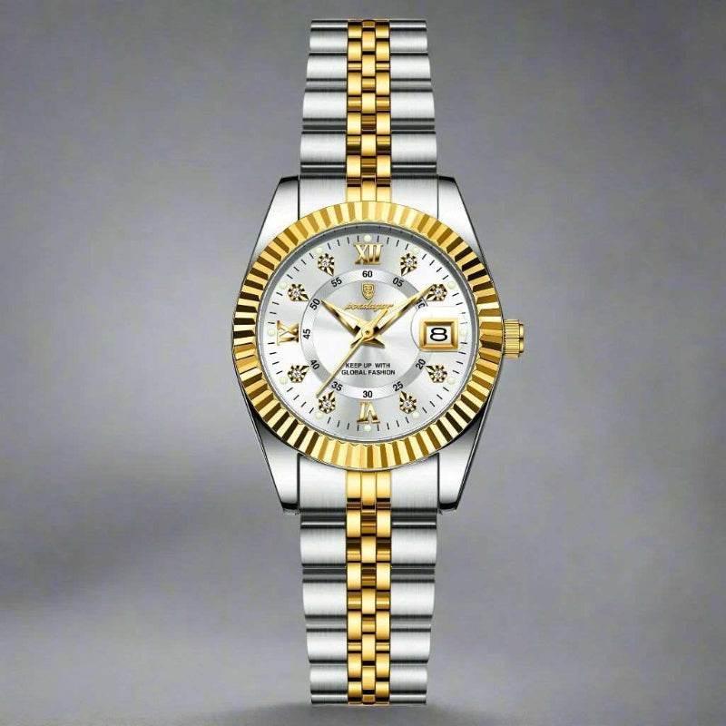 EMESA HOME Luxury Elegant Watch for Women Waterproof Luminous Date Ladies Watch Stainless Steel Quartz Women's Watches - EMESA HOME™