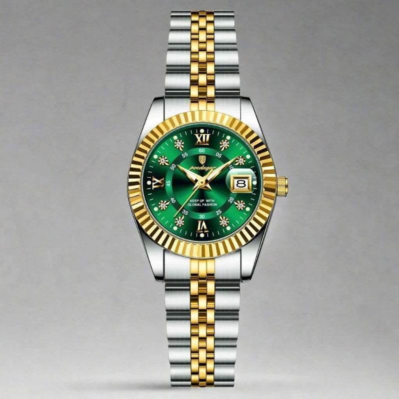 EMESA HOME Luxury Elegant Watch for Women Waterproof Luminous Date Ladies Watch Stainless Steel Quartz Women's Watches - EMESA HOME™