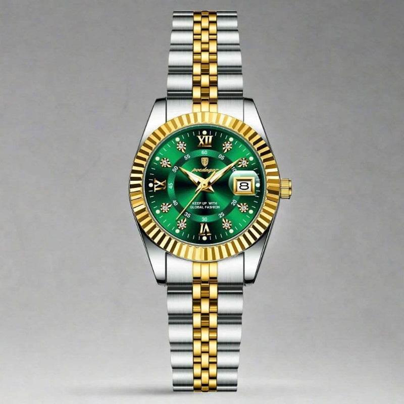 EMESA HOME Luxury Elegant Watch for Women Waterproof Luminous Date Ladies Watch Stainless Steel Quartz Women's Watches - EMESA HOME™