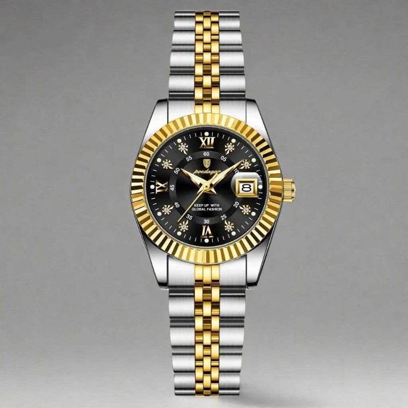 EMESA HOME Luxury Elegant Watch for Women Waterproof Luminous Date Ladies Watch Stainless Steel Quartz Women's Watches - EMESA HOME™