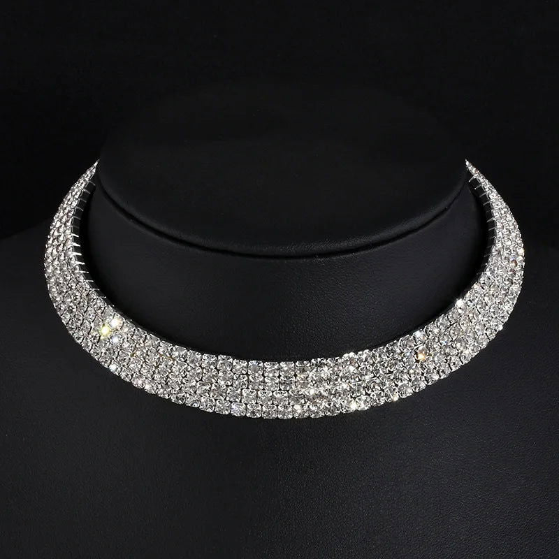 EMESA HOME Rhinestone Choker Necklaces: Elegance and Style in Five Captivating Designs - Emesa Home