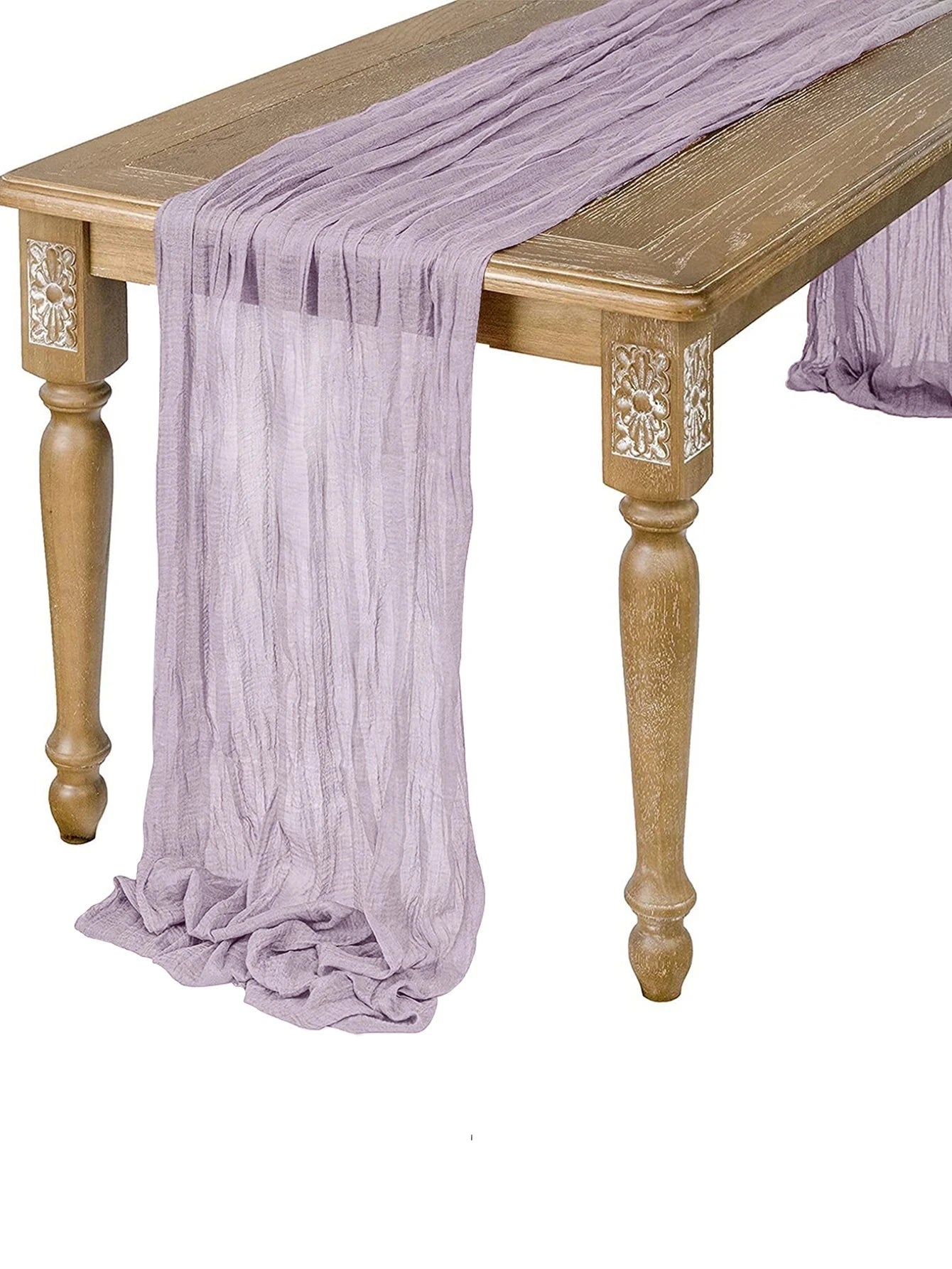 EMESA HOME Semi-Sheer Sage Gauze Table Runner Cheesecloth for Vintage Wedding, Party, Banquet, and Cake Décor - Emesa Home