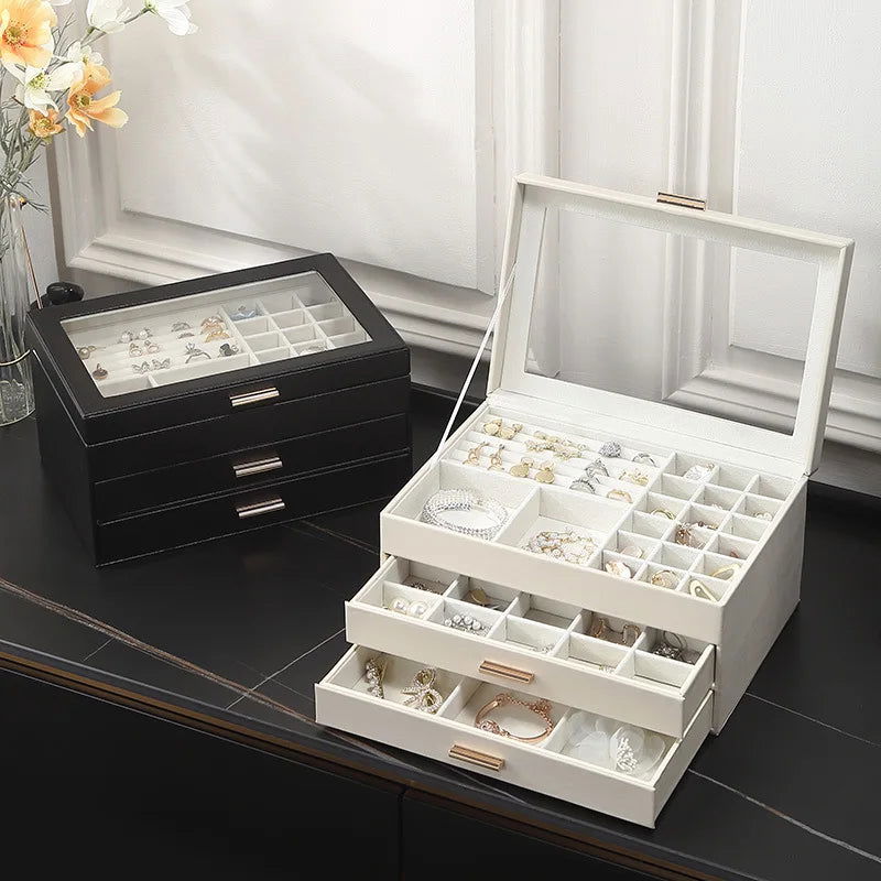 EMESA HOME Size Jewelry Organizer Display Travel Jewelry Case Boxes - Emesa Home