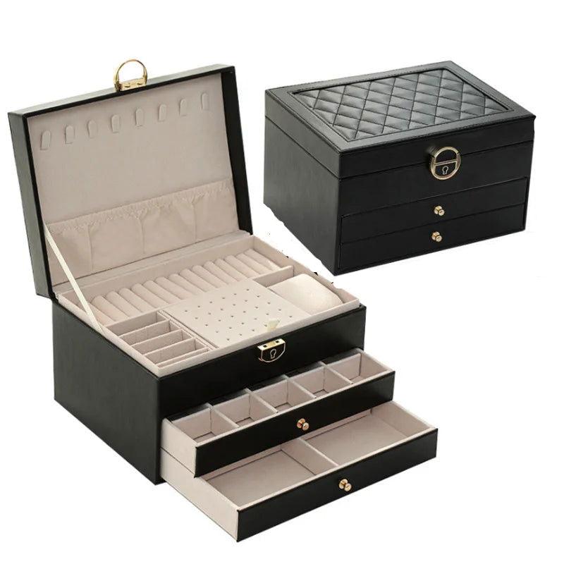 EMESA HOME Size Jewelry Organizer Display Travel Jewelry Case Boxes - Emesa Home