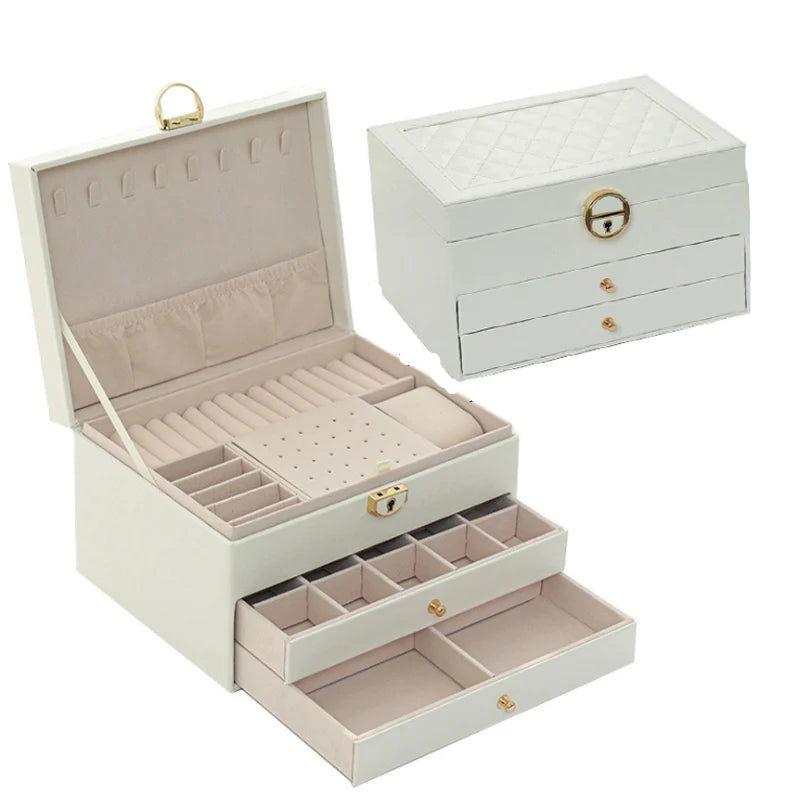 EMESA HOME Size Jewelry Organizer Display Travel Jewelry Case Boxes - Emesa Home