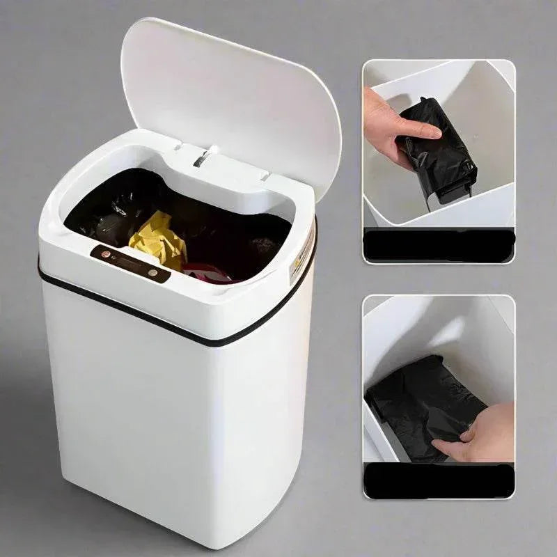 EMESA HOME Smart Trash Can – Kitchen and Bathroom Automatic Sensor Wastebasket, Garbage Bin, Cleaning Tools - EMESA HOME™