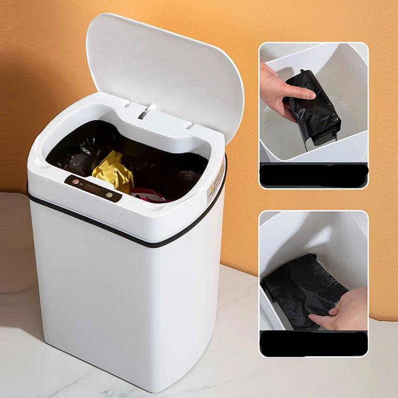 EMESA HOME Smart Trash Can: Automatic Sensor Wastebasket for Kitchen and Bathroom - Emesa Home