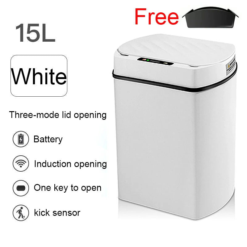 EMESA HOME Smart Trash Can: Automatic Sensor Wastebasket for Kitchen and Bathroom - Emesa Home