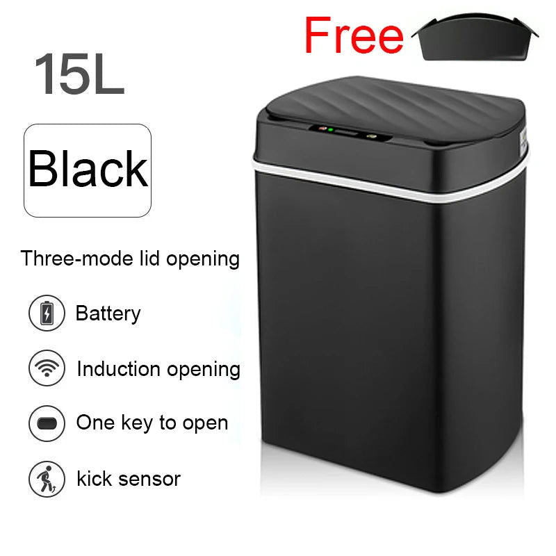 EMESA HOME Smart Trash Can: Automatic Sensor Wastebasket for Kitchen and Bathroom - Emesa Home