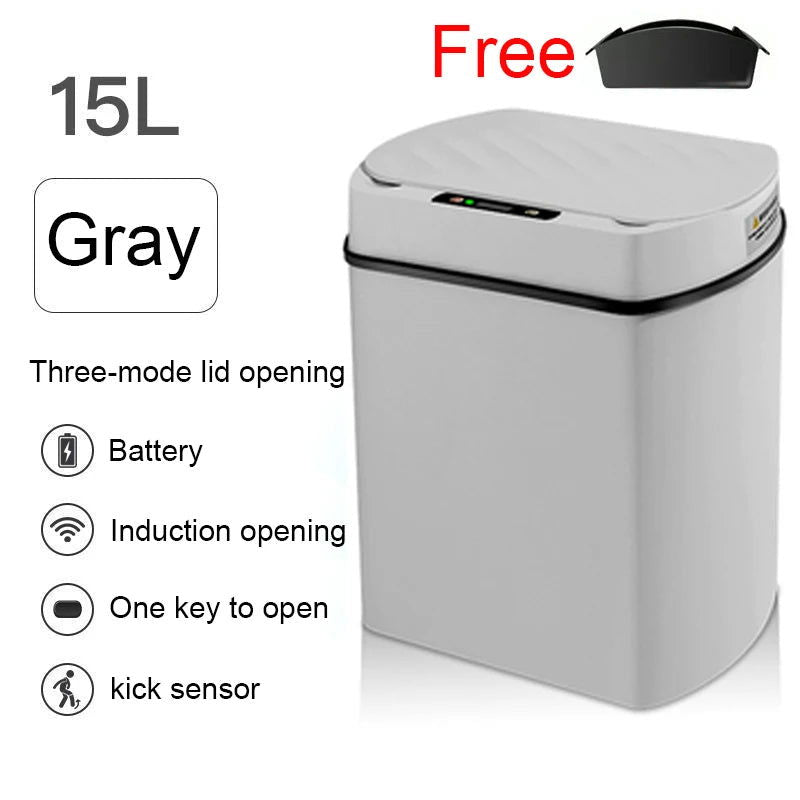 EMESA HOME Smart Trash Can: Automatic Sensor Wastebasket for Kitchen and Bathroom - Emesa Home