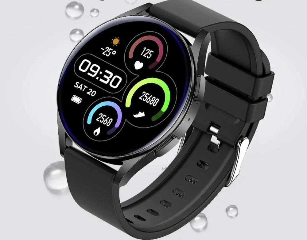 EMESA HOME Smartwatch for Men, Women : Full Touch HD Display, Blood Pressure and Oxygen Monitoring, Bluetooth Call, Sports Tracking for Android and iOS - Emesa Home