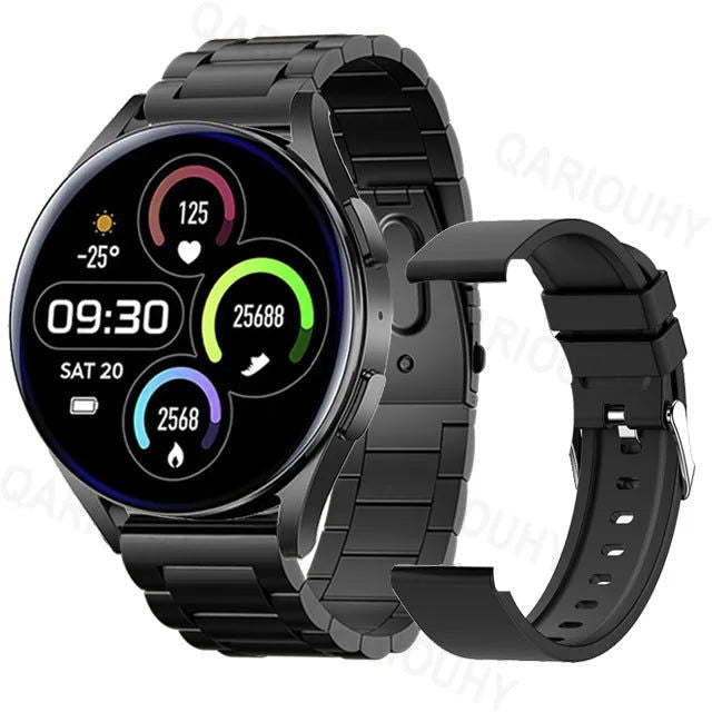 EMESA HOME Smartwatch for Men, Women : Full Touch HD Display, Blood Pressure and Oxygen Monitoring, Bluetooth Call, Sports Tracking for Android and iOS - Emesa Home