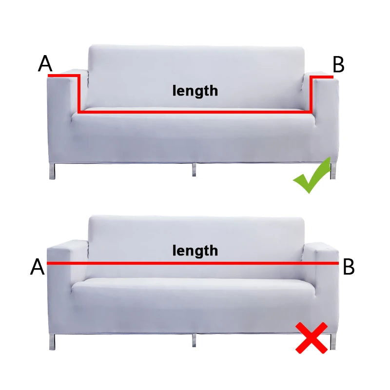 EMESA HOME Solid Color Elastic Sofa Covers for Living Room Spandex Sectional Corner Sofa Slipcovers Couch Chair Cover Funda de sofá - Emesa Home