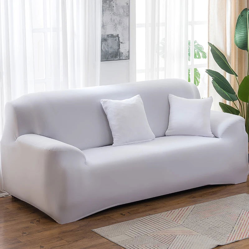 EMESA HOME Solid Color Elastic Sofa Covers for Living Room Spandex Sectional Corner Sofa Slipcovers Couch Chair Cover Funda de sofá - Emesa Home