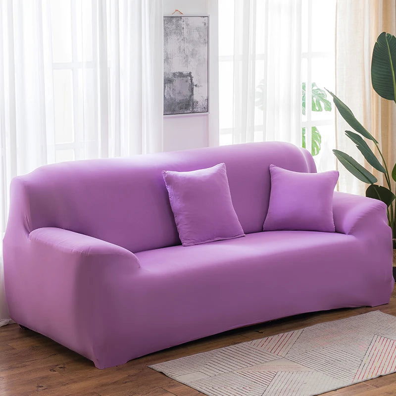 EMESA HOME Solid Color Elastic Sofa Covers for Living Room Spandex Sectional Corner Sofa Slipcovers Couch Chair Cover Funda de sofá - Emesa Home