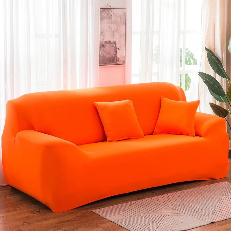 EMESA HOME Solid Color Elastic Sofa Covers for Living Room Spandex Sectional Corner Sofa Slipcovers Couch Chair Cover Funda de sofá - Emesa Home