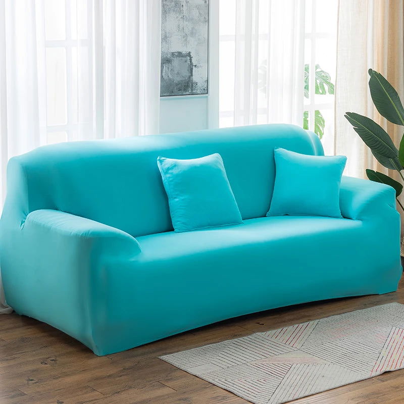 EMESA HOME Solid Color Elastic Sofa Covers for Living Room Spandex Sectional Corner Sofa Slipcovers Couch Chair Cover Funda de sofá - Emesa Home