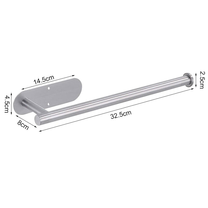 EMESA HOME Stainless Steel Paper Holder - No-Drill Installation, Multi-Purpose Roll Paper Organizer - Emesa Home