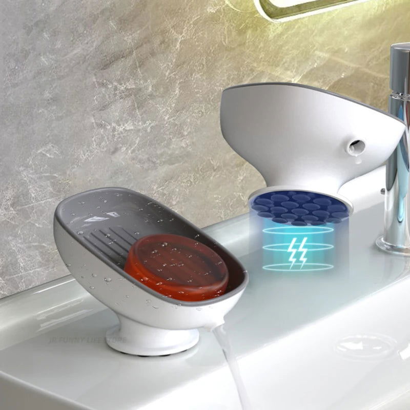 EMESA HOME Super Suction Cup Soap Dish is designed for bathroom and kitchen use. - Emesa Home