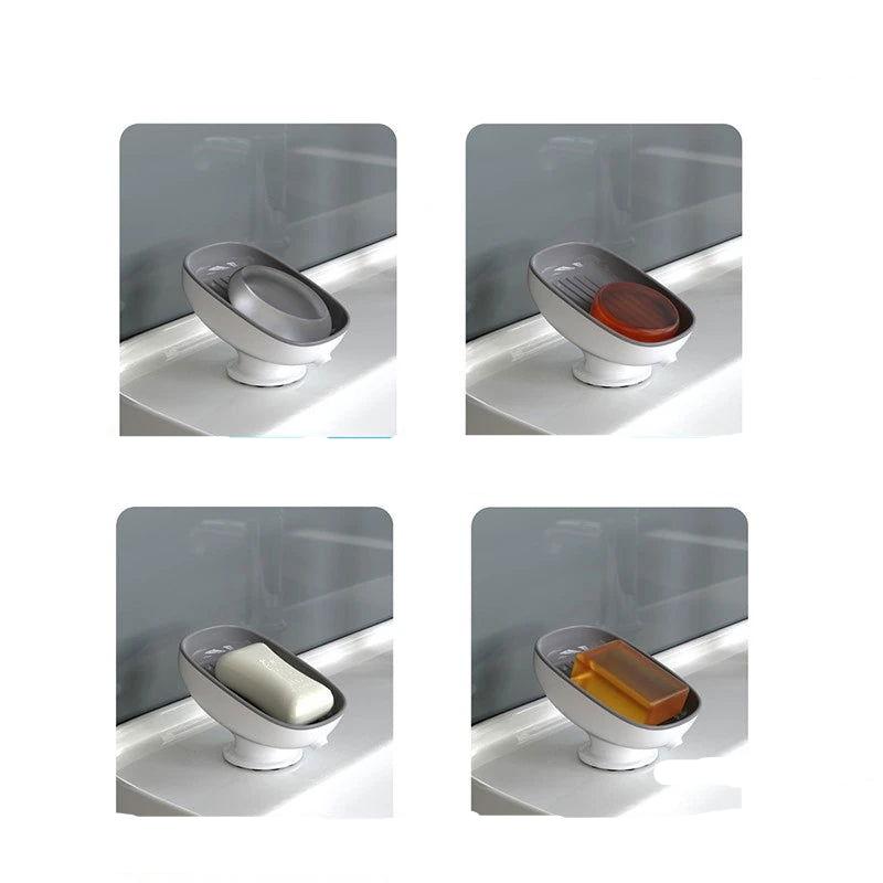 EMESA HOME Super Suction Cup Soap Dish is designed for bathroom and kitchen use. - Emesa Home