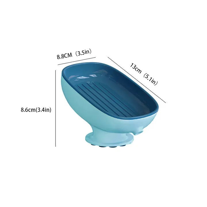 EMESA HOME Super Suction Cup Soap Dish is designed for bathroom and kitchen use. - Emesa Home