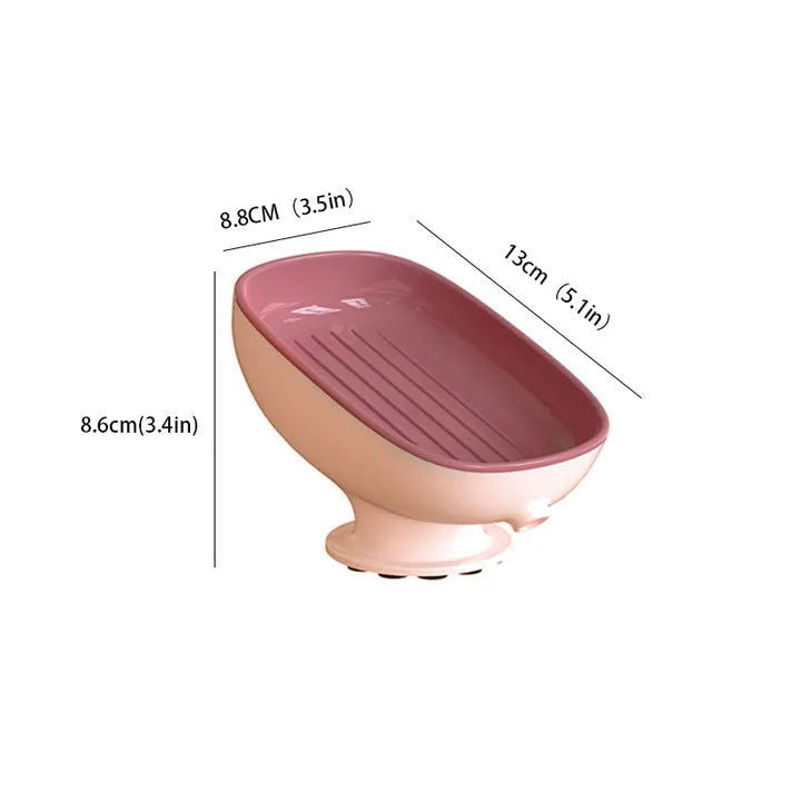 EMESA HOME Super Suction Cup Soap Dish is designed for bathroom and kitchen use. - Emesa Home