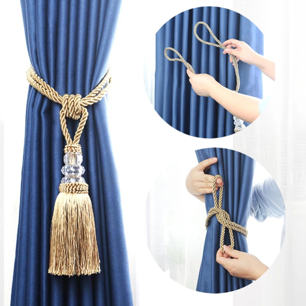 EMESA HOME Tassel Curtain Tieback Rope is a stylish and decorative accessory for your curtains. - Emesa Home