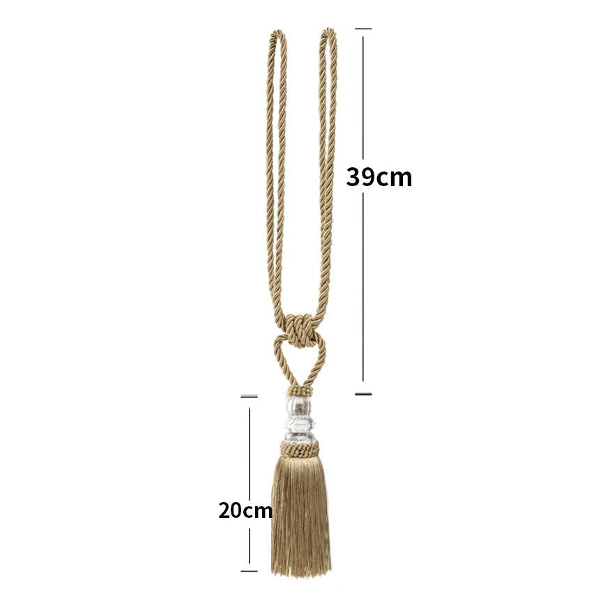 EMESA HOME Tassel Curtain Tieback Rope is a stylish and decorative accessory for your curtains. - Emesa Home