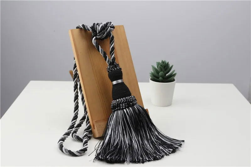 EMESA HOME Tassel Curtain Tiebacks are decorative curtain accessories designed to add a touch of style to your curtains. - Emesa Home