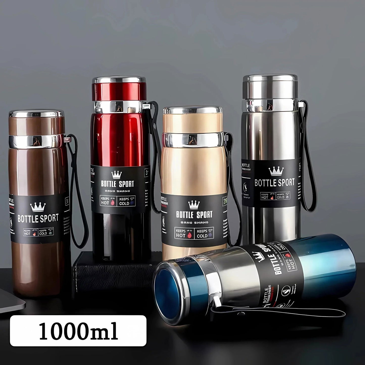 EMESA HOME Thermal Water Bottle Keep Cold and Hot Water Bottle Thermos for Water Tea Coffee Vacuum Flasks Stainless Steel Thermos Bottle - Emesa Home