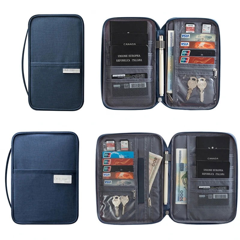 "EMESA HOME Travel Wallet Family Passport Holder: Waterproof Document Organizer and Cardholder - Emesa Home