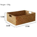 EMESA HOME Woven Seagrass Basket – Natural Rattan Wicker Storage Basket for Home Décor, Fruit, Bread, Towels & Kitchen Table Use - EMESA HOME™