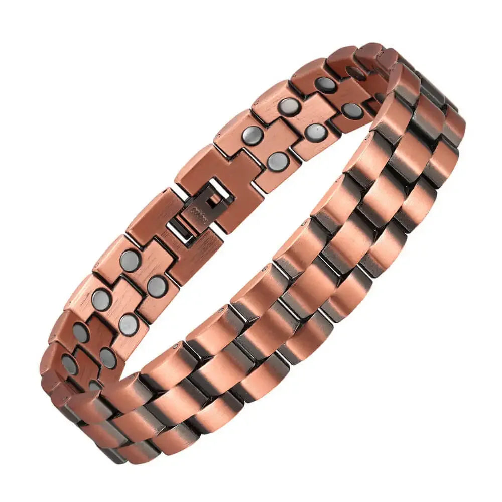 EMESA HOME Pure Copper Magnetic Bracelet – Stylish Link Chain Bangle for Men & Women Jewelry - Emesa Home
