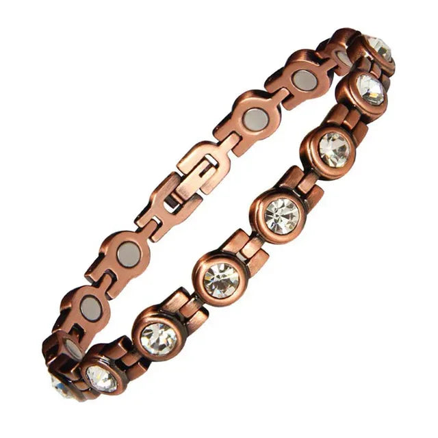 EMESA HOME Pure Copper Magnetic Bracelet – Stylish Link Chain Bangle for Men & Women Jewelry - Emesa Home