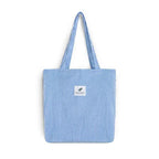 EMESA HOME Corduroy Canvas Tote Bag – Casual Reusable Shoulder Handbag for Women - EMESA HOME™