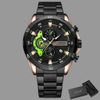 EMESA HOME Men's Stainless Steel Chronograph Watch – Luminous Dial, Fashion Casual Wristwatch - EMESA HOME™