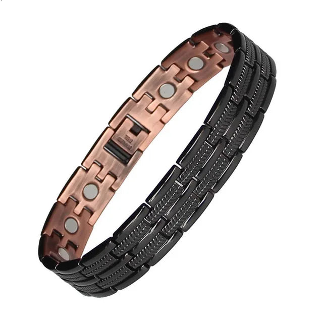 EMESA HOME Pure Copper Magnetic Bracelet – Stylish Link Chain Bangle for Men & Women Jewelry S06 1
