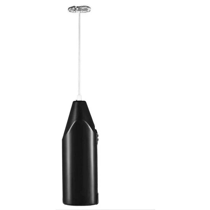EMESA HOME Battery Handheld Egg Beater Froth Mixer, Automatic Coffee Milk Foaming Whisk, Kitchen Tool Black