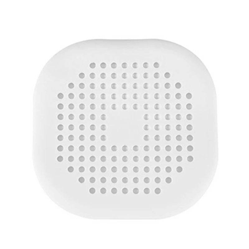 EMESA HOME Hair Filter Sink Anti-Blocking Strainer, Silicone Drain Stopper for Bathtub, Shower, and Kitchen A White