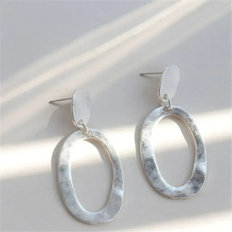 EMESA HOME Geometric Metal Earrings – Vintage Fashion Refined Exaggerated Jewelry Gifts - EMESA HOME™