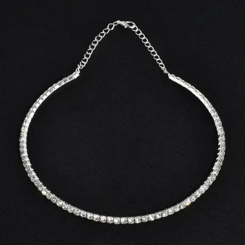EMESA HOME Rhinestone Choker Necklace – Women’s Statement Collar with Imitation Pearls Styles - EMESA HOME™