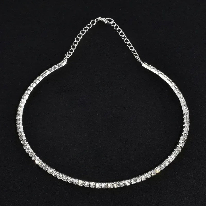 EMESA HOME Rhinestone Choker Necklace – Women’s Statement Collar with Imitation Pearls Styles - EMESA HOME™