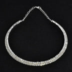 EMESA HOME Rhinestone Choker Necklace – Women’s Statement Collar with Imitation Pearls Styles - EMESA HOME™